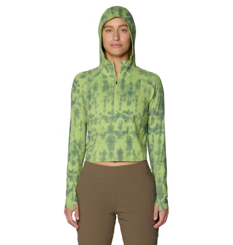Mountain Hardwear Women's Crater Lake Half Zip Crop Hoody at